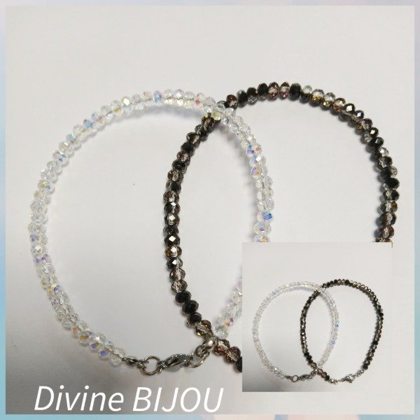 Producto - Pulsera tornasol de cristal acero
