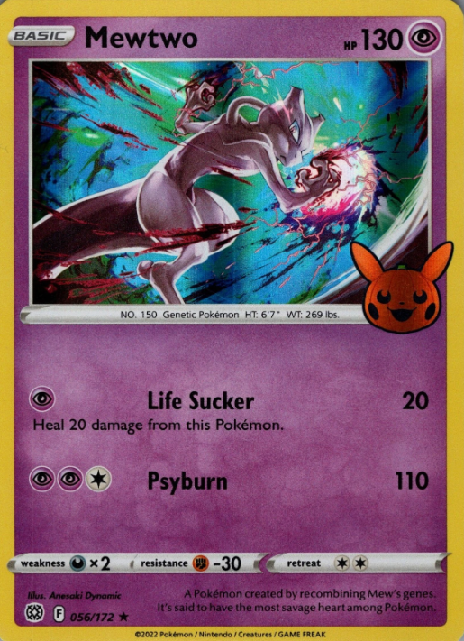 Producto - Mewtwo - 056/172 - Brilliant Stars Holo Trick or TRade 2022