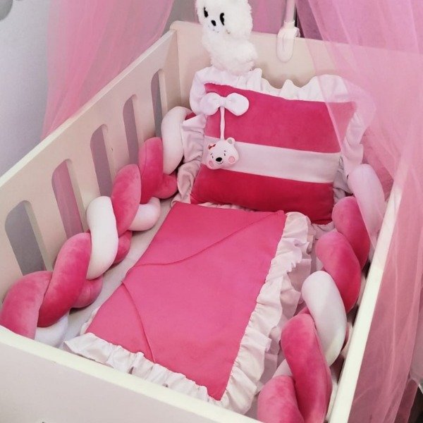Producto - Set de Chichoneras Plush para Cuna Colecho Moises Rumi - 1