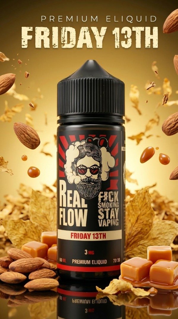 Producto - FRIDAY 13TH (-TABACO-ALMENDRAS-CARAMELO) 60ML 3MG