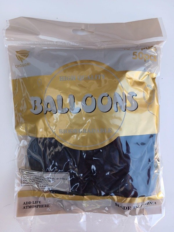 Producto - Globo Chogori 10" Standard x50 u. Negro
