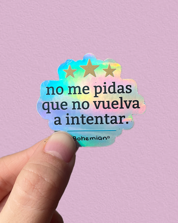 Producto - ARRANCARMELO HOLO - Sticker Individual Holografico Wos