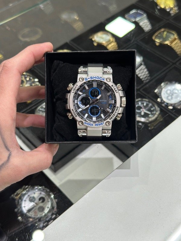 Producto - Reloj G-SHOCK Gris c/Celeste