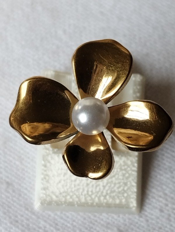 Producto - Anillo flor y perla