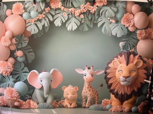 Producto - FONDO ANIMALITOS NORDICOS DEL BOSQUE CON FALLA IMPERCEPTIBLE 220X150 ANI02
