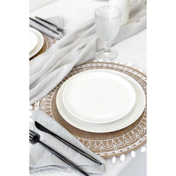 Producto - Dallas 38 cm borlas blancas