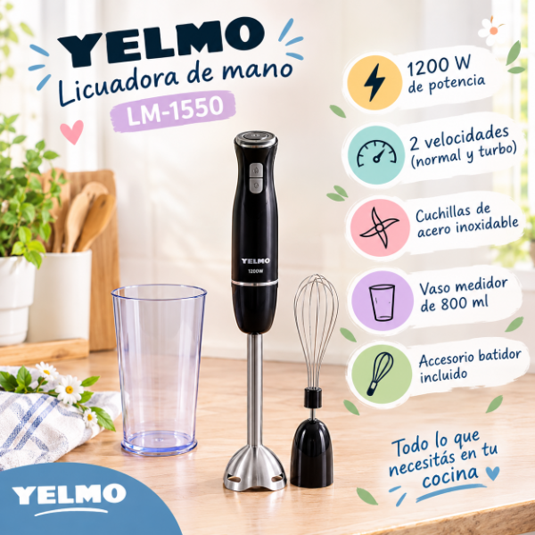 Producto - LICUADORA DE MANO YELMO LM-1550 1200W