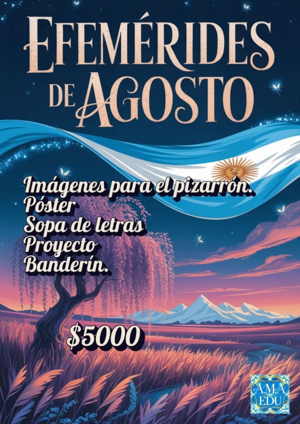 Producto - EFEMÉRIDES AGOSTO 2025