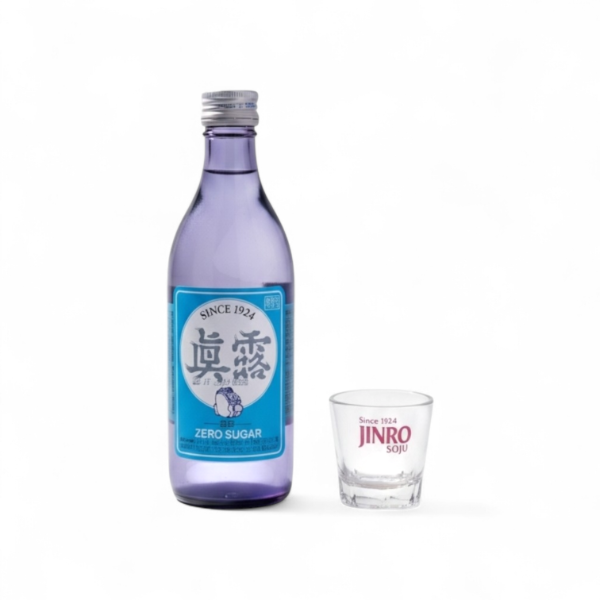 Producto - Soju JINRO Original ZERO SUGAR + Vaso