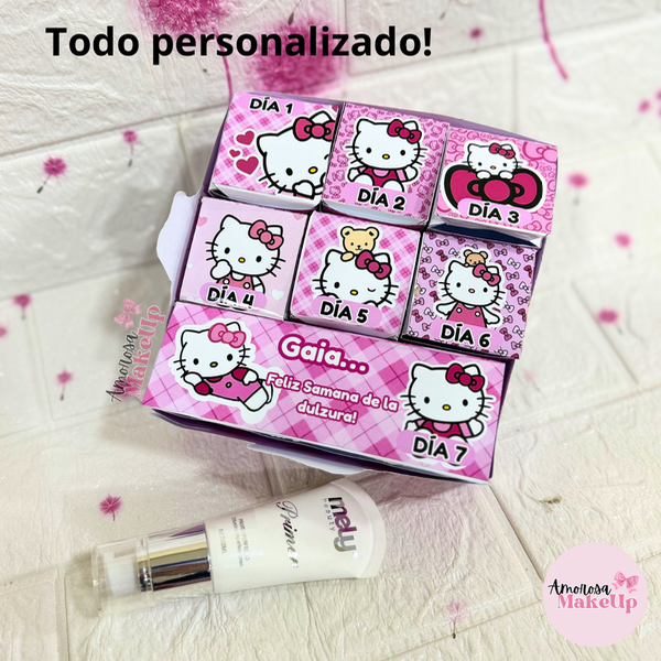 Producto - Calendario de adviento personalizado 7 días maquillaje y/o golosinas