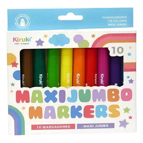 Producto - Marcador escolar Kiruki Maxijumbo x 10 u