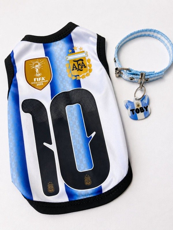 Producto - PROMO CAMISETA + COLLAR + CHAPITA ARGENTINA