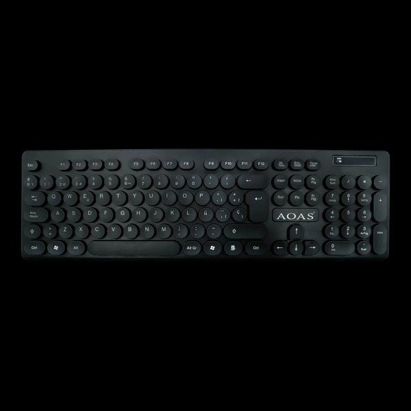 Producto - Combo Kit Teclado Y Mouse Inalambrico Wireles 2.4g AOAS A 1012 NEGRO - 5