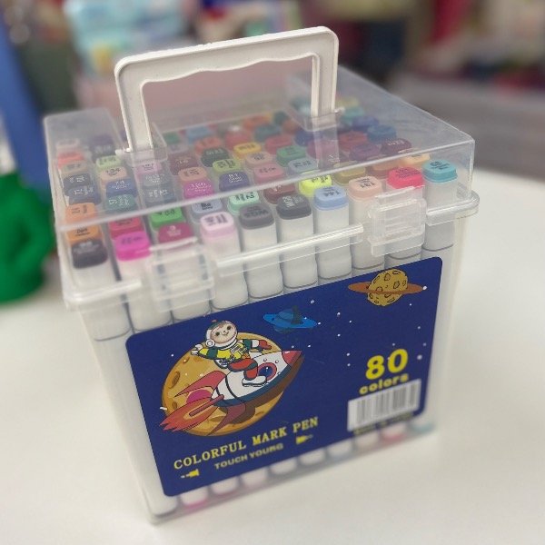 Producto - Set Marcadores Doble Punta 80 Colores Con Valija 7566