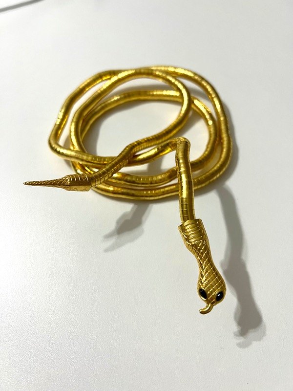 Producto - Collar Snake Flexible Dorado