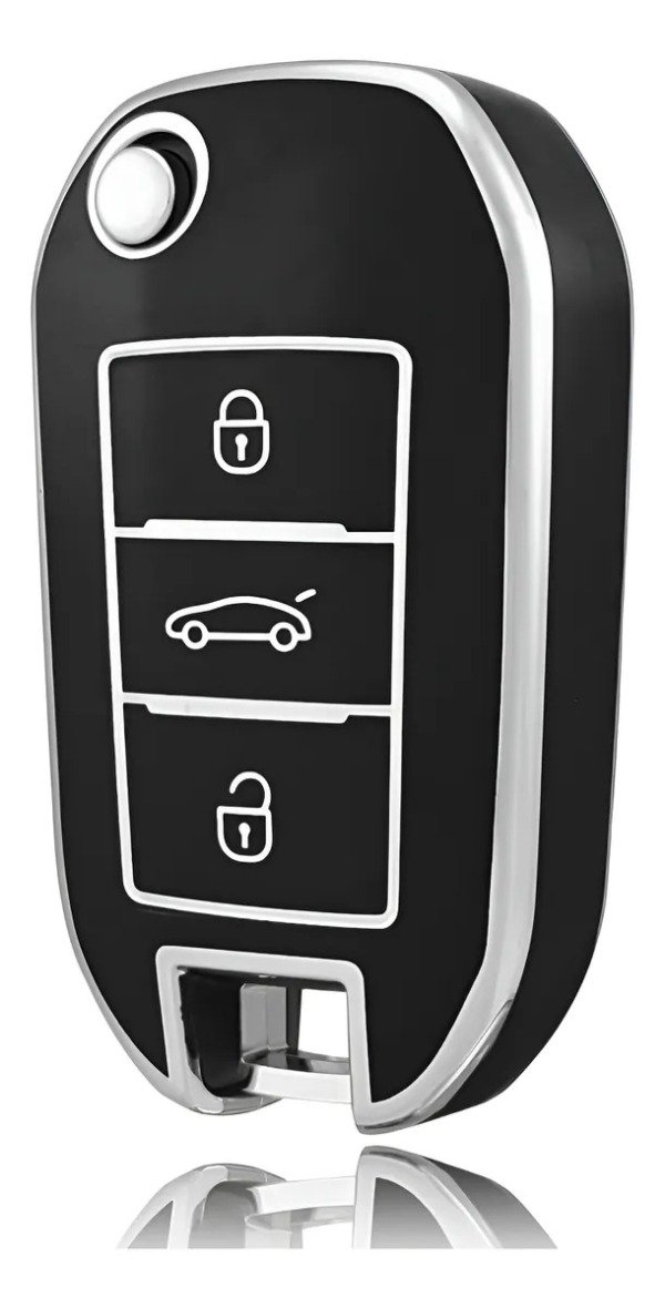 Producto - FUNDA TPU VIRA PLATEADA PEUGEOT 208 CITROEN C4 CACTUS C-ELYSEE