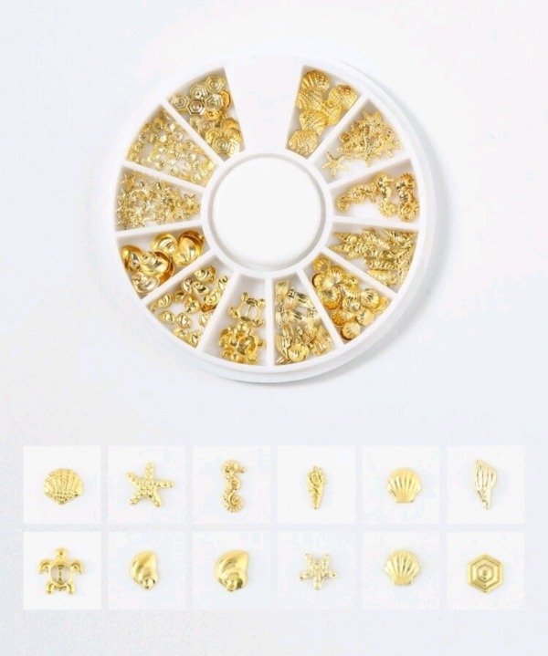 Producto - Deco mar dorada x 12 circular