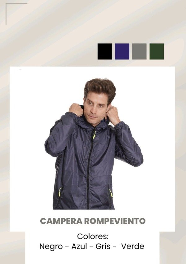 Producto - CAMPERA ROMPEVIENTO IMPERMEABLE PREMIUM