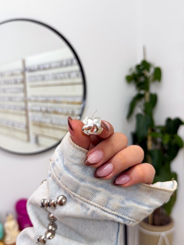 Producto - Argollitas acero blanco ondas lisas