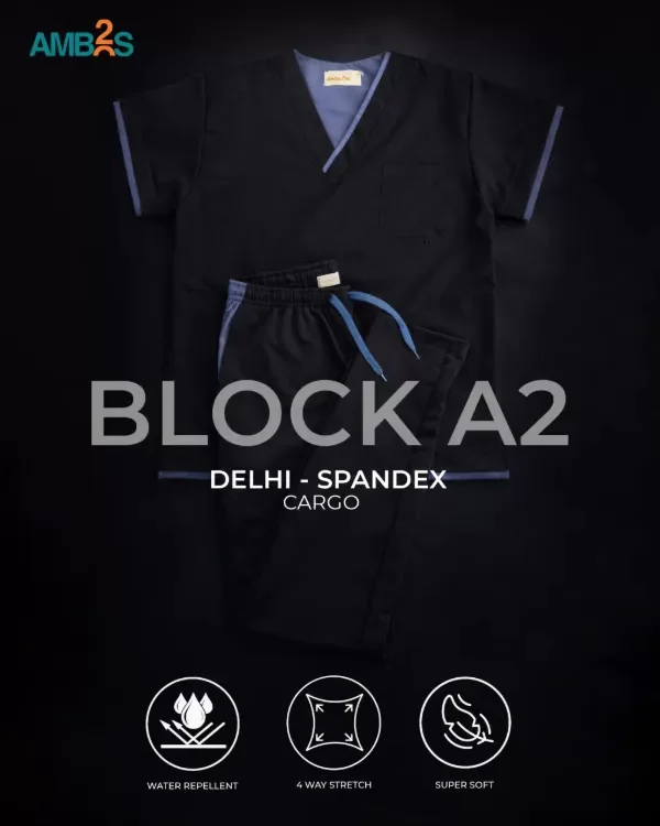Producto - DELHI SPANDEX BLOCK A2 Negro detalle aero