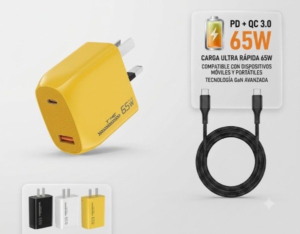 Producto - CG220 CARGADOR DE ALTA CALIDAD 65W