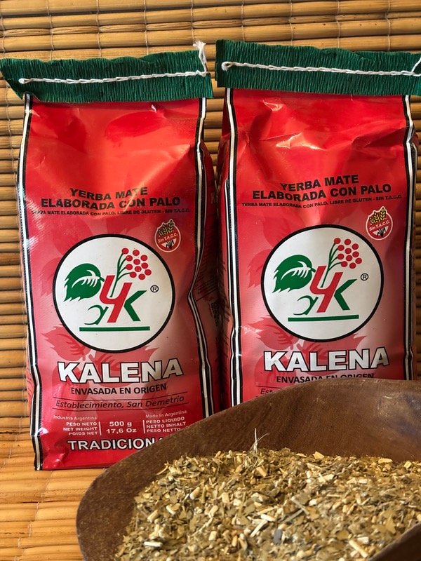 Producto - Yerba Orgánica Kalena en paquete Rojo