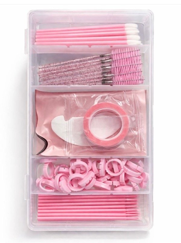Producto - Organizador con insumos para pestañas Pinky