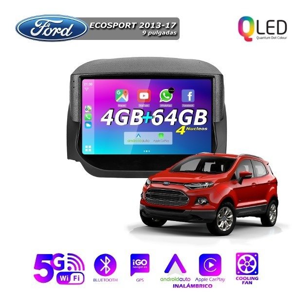 Producto - MULTIMEDIA FORD ECOSPORT 2013/17 - 9 PULGADAS CARPLAY Y ANDROID AUTO