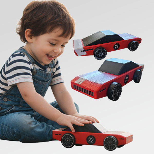 Producto - Auto de Madera Vintage Dodge 1969 - 25 cm - Juguetes Naturales