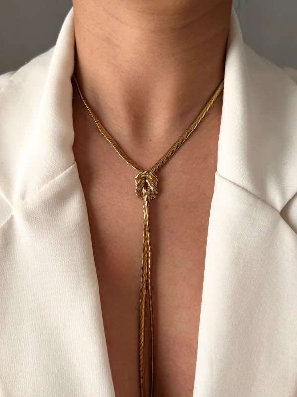 Producto - Corbatero gold snake chata - 0