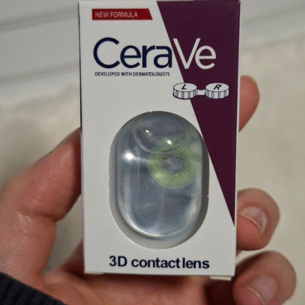 Producto - Lentes de contacto verde con estuche y aplicador CeraVe