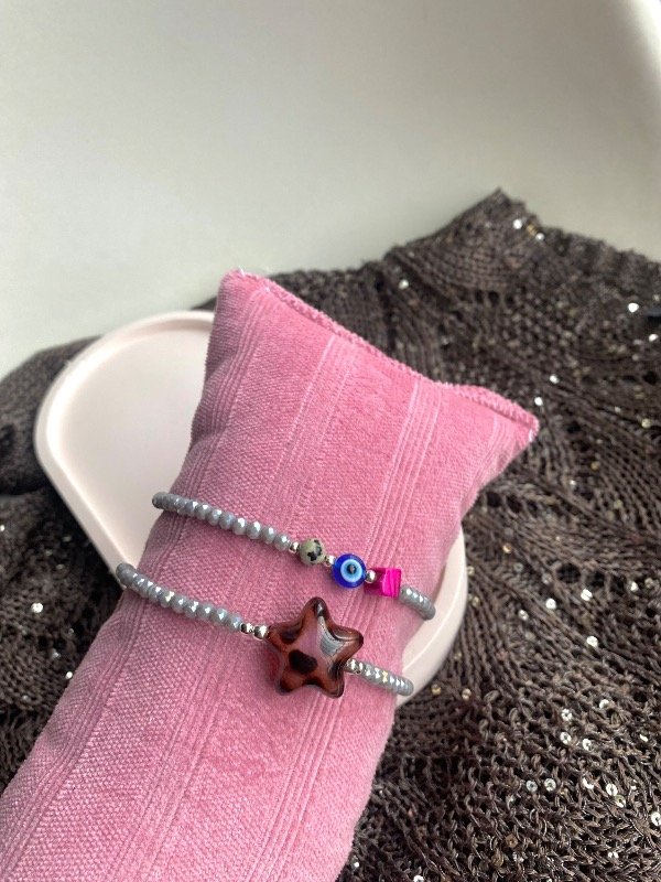 Producto - Pulseras cristal gris perla - 0