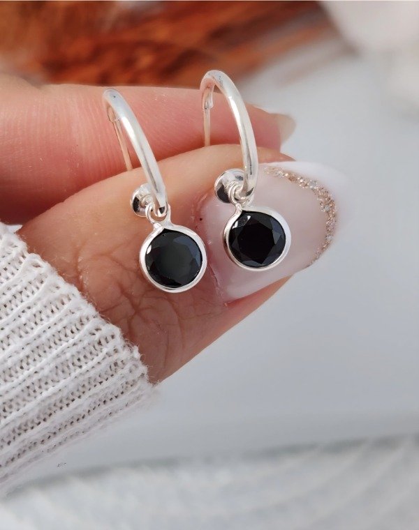 Producto - Media Argolla Cubic Negro