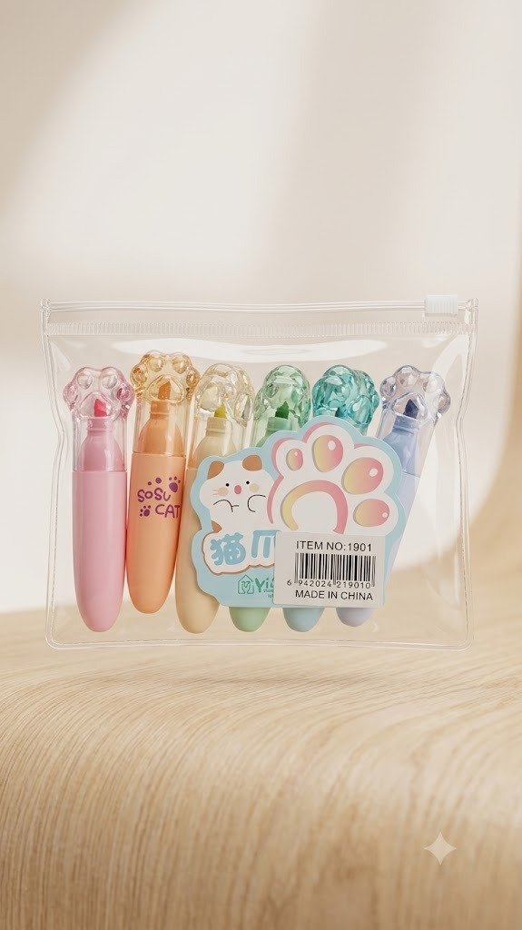 Producto - UT12038 MINI MARCADORES X6 GATITO