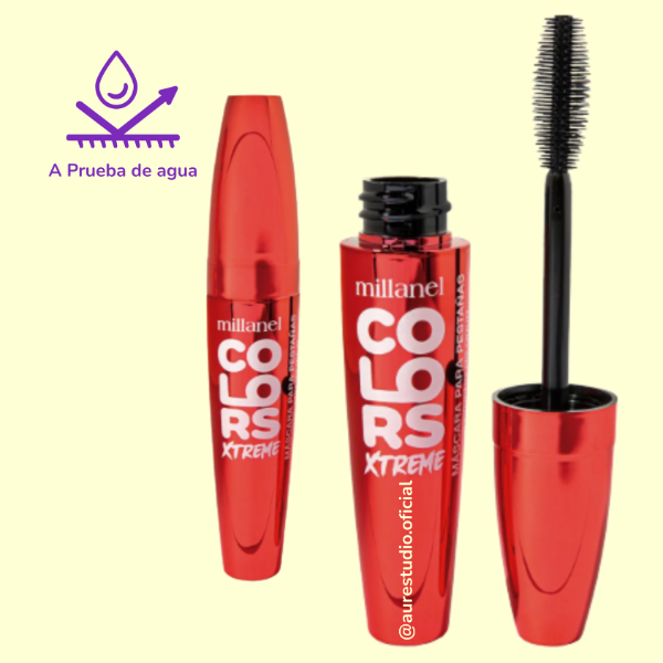 Producto - Máscara de pestañas Colors Xtreme a prueba de agua 13g