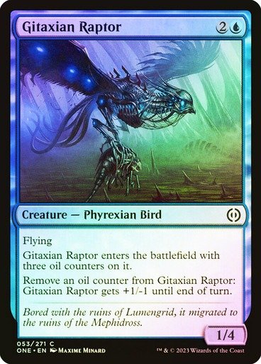 Producto - Gitaxian Raptor Foil  Phyrexia: All Will Be One