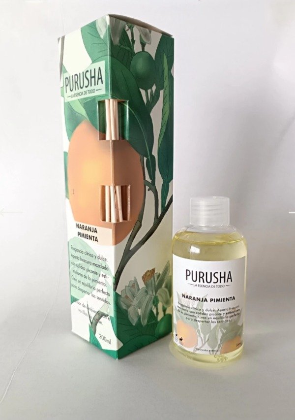 Producto - Difusor de varillas Naranja Pimienta