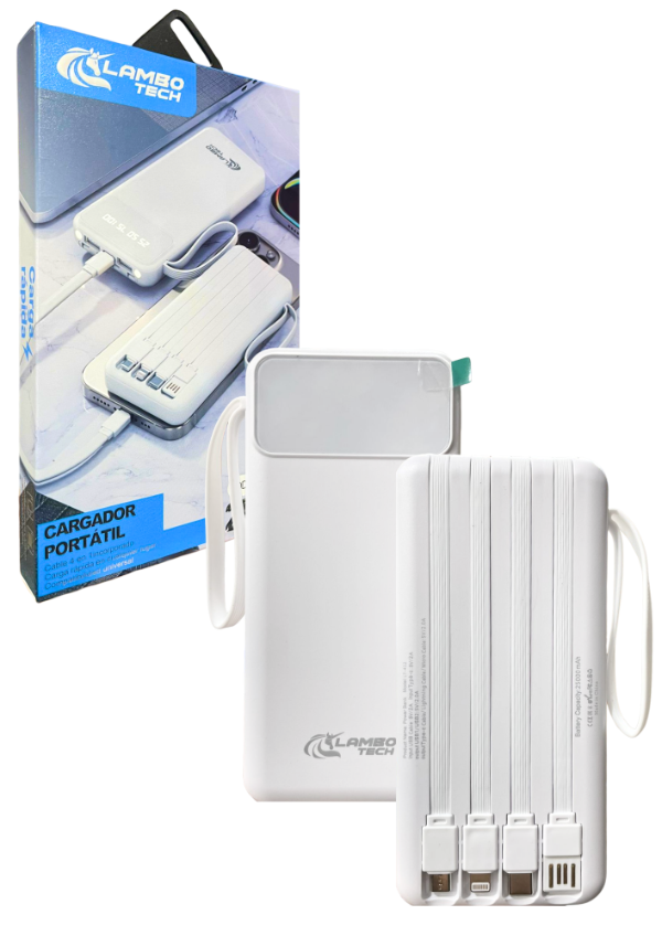 Producto - CARGADOR PORTATIL LAMBO TECH 25000MAH LY-412
