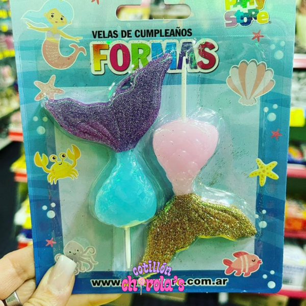 Producto - SET VELAS - COLA DE SIRENA