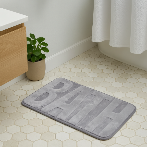 Producto - Alfombra de baño BATH gris