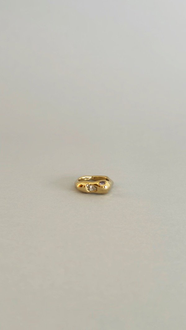 Producto - Anillo piedras cubic bronce - 1