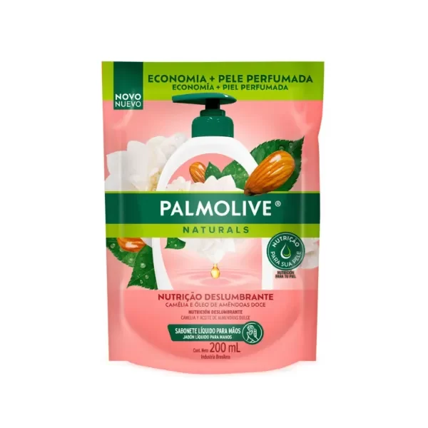 Producto - Jabón líquido para manos camelia y aceite de almendras dulce - repuesto 200ml.