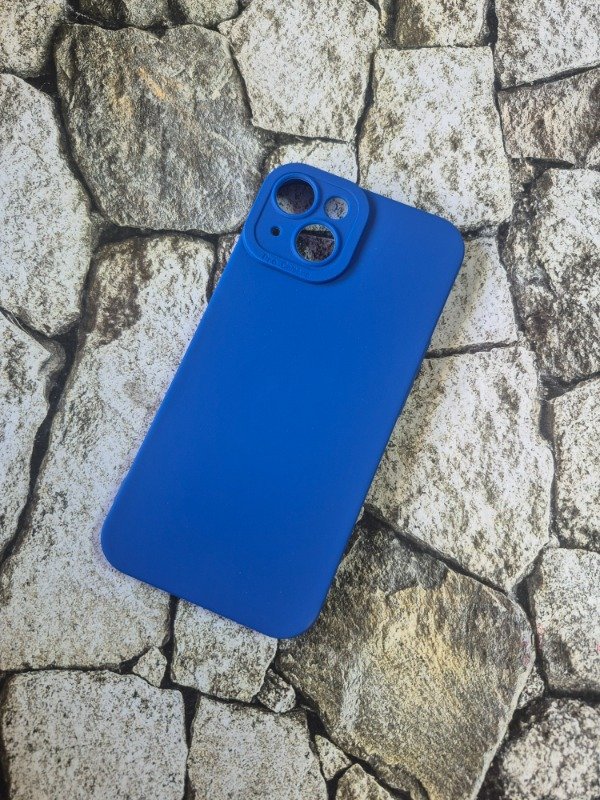 Producto - Funda silicone soft procamara Iphone 14 azul