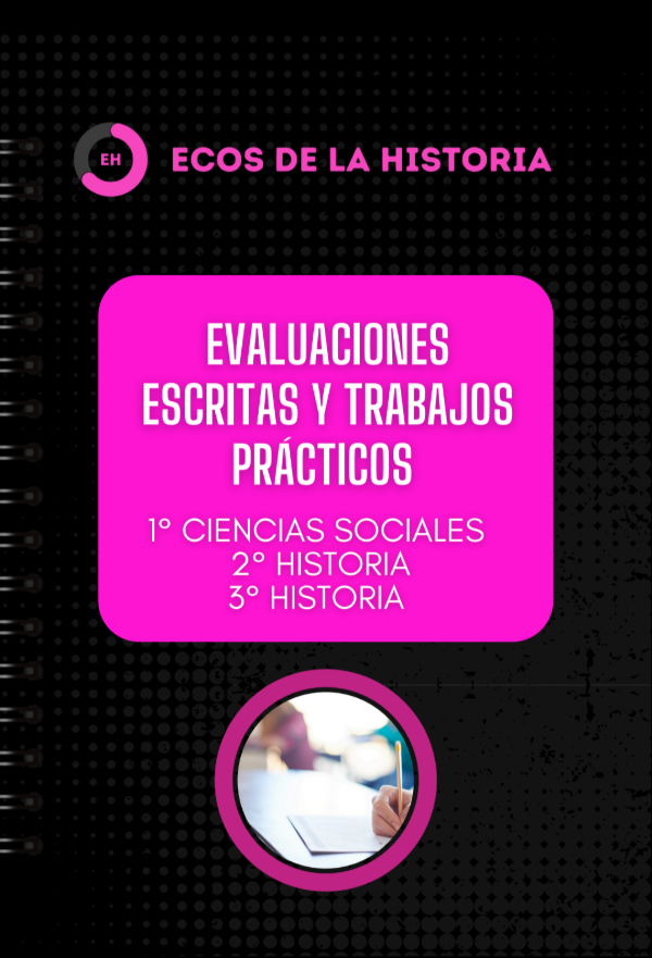 Producto - COMBO-Evaluaciones escritas y TPs-1ero Sociales, 2do y 3ero Historia