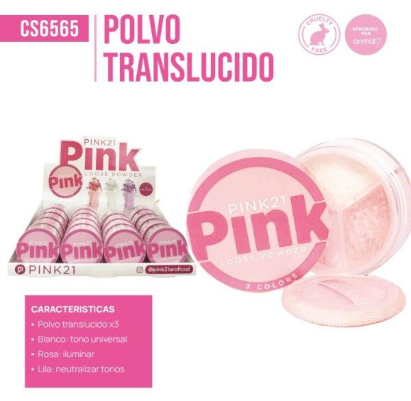 Producto - POLVO TRANSLÚCIDO - PINK 21