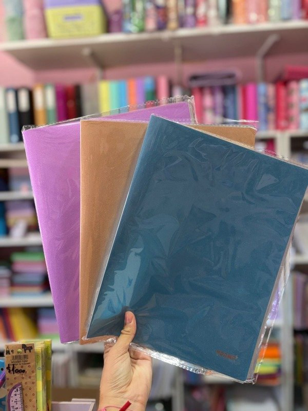 Producto - Carpeta A4 c/ 10 folios trama glitter