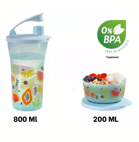 Producto - Set Vaso Y Bowl Hermético Ilumina