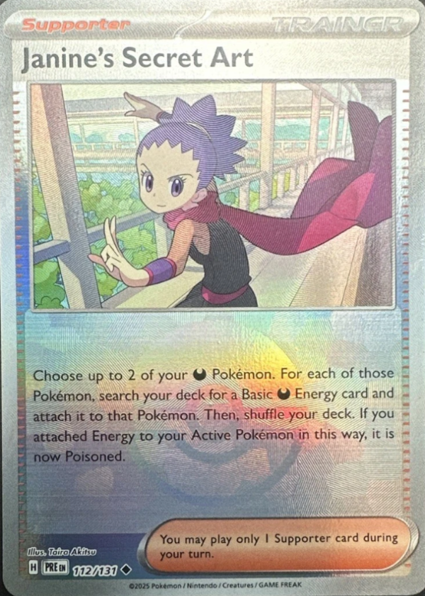 Producto - Janine's Secret Art (Poke Ball Pattern) - 112/131 - Prismatic Evolutions - Holo
