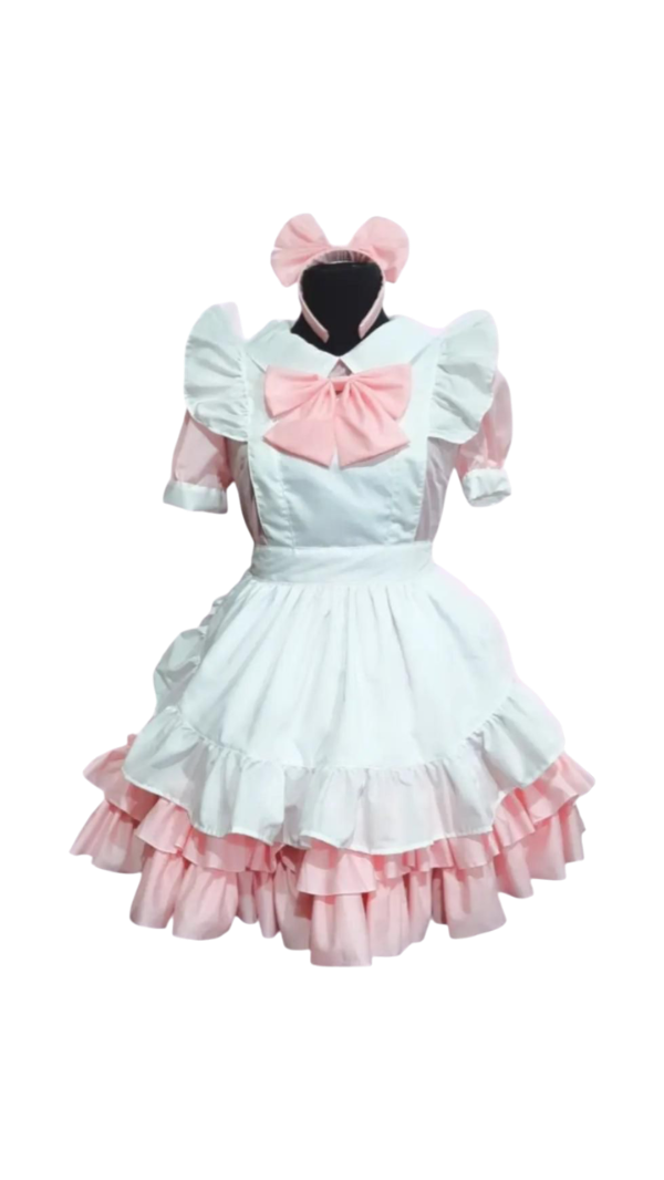 Producto - Maid rosa moño rosa bebe
