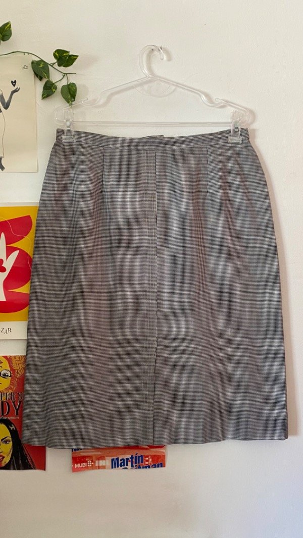 Falda gris cuadrille